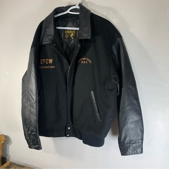 Amanati horse riding leather and wool jacket (men) - Picture 6 of 6